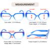 Eyekepper 4-Pack Large Frame Reading Glasses for Women - Fashionable Oversized Readers +0.50 view 3