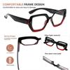 Eyekepper 4-Pack Large Frame Reading Glasses for Women - Fashionable Oversized Readers +0.50 view 4
