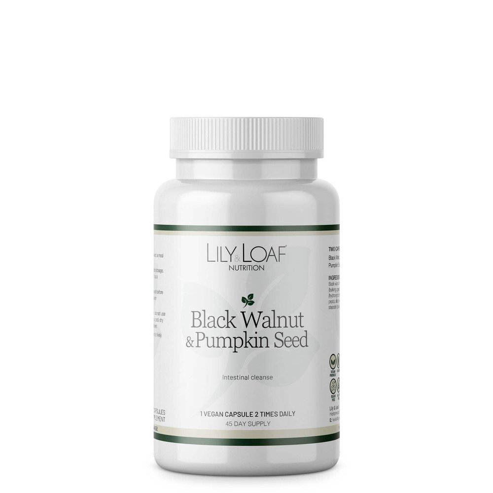 Black Walnut & Pumpkin Seed Intestinal Cleanse | for Intestinal Support | 90 Vegan Capsules | 45 Day Supply