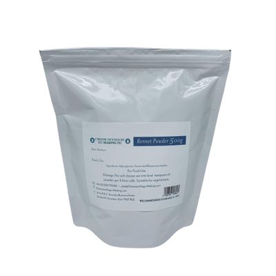 Rennet Powder for Cheese Making, GMO-Free, Granular Rennet Extract, Vegetarian, Halal, Ideal for All Cheese Types, Long Shelf Life, Easy-to-Use -500g pack