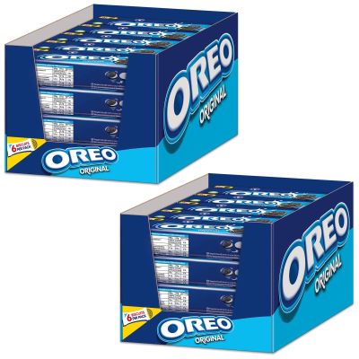 Oreo Original Chocolate Sandwich Vanilla Cream Centre Biscuits 66g Pack 20's (2 Pack)
