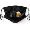 Primicity Funny Face Masks for Adults (Beer mask + Filters) Reusable/Adjustable/Washable Funny masks - UK Seller view 1
