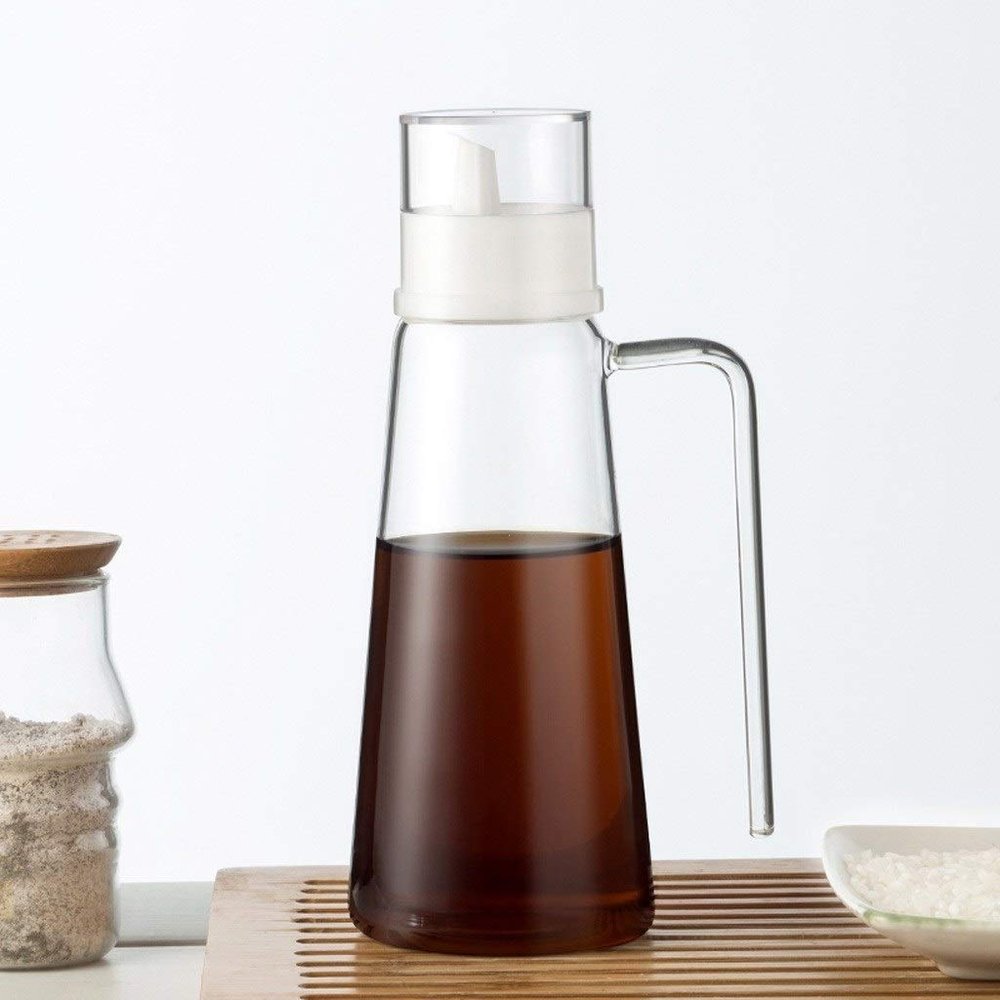 Glass Oily Leaking Large - Scale Home Soy Sauce Jar Bottle Cooking Bottles Vinegar Kitchen Supplies Seasoning The seasoning bottle (Color : C)