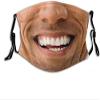 CAIRUO Funny Mustache Face Mask Scarf, Washable & Reusable Bandana With 2 Filters, For Men & Women Party Cosplay