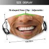 CAIRUO Funny Mustache Face Mask Scarf, Washable & Reusable Bandana With 2 Filters, For Men & Women Party Cosplay view 2