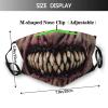 CAIRUO Funny Mustache Face Mask Scarf, Washable & Reusable Bandana With 2 Filters, For Men & Women Party Cosplay view 2