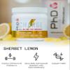 PhD Charge, All in One Pre Workout Powder with Creatine for Women and Men, Rich in Beta Alanine, High Caffeine for pre-Workout, Sherbert Lemon Flavour, 20 Servings Per 300g Bottle view 2