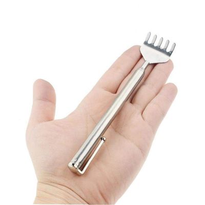 1pcs Articles for Daily Use Creative New Portable Stainless Steel Claw Telescopic Retractable Back Scratcher Extendible
