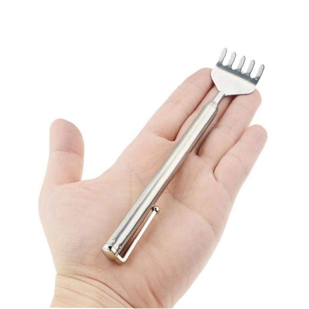 1pcs Articles for Daily Use Creative New Portable Stainless Steel Claw Telescopic Retractable Back Scratcher Extendible