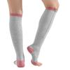 3 Pairs Zipper Compression Socks for Women 20-30 mmHg Open Toe Firm Support Graduated Varicose Veins Knee High Stockings Hosiery for Edema, Swollen, Pregnancy, Recovery view 3