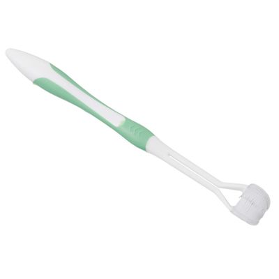 Flybloom Multicolor Three-Sided Toothbrushes Travel Toothbrushes for Adults and Children(Green)