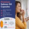 Cardio Omega 3 Fish Oil & Vitamin D3-1000mg, Norwegian Salmon Oil with EPA, DHA, DPA & Astaxanthin, No Fishy Aftertaste, Fatty Acids Supplement - 90 Capsules view 3