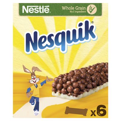Nestl Nesquik Breakfast Cereal Bars 6x25g (Pack of 6)