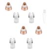 Eyebrow Hair Remover Replacement Heads Compatible with Finishing Touch Flawless Facial Hair Removal Tool for Women Smooth Finishing, with Cleaning Brush, Rose Gold (4 Pcs) view 1