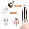 Eyebrow Hair Remover Replacement Heads Compatible with Finishing Touch Flawless Facial Hair Removal Tool for Women Smooth Finishing, with Cleaning Brush, Rose Gold (4 Pcs) view 3