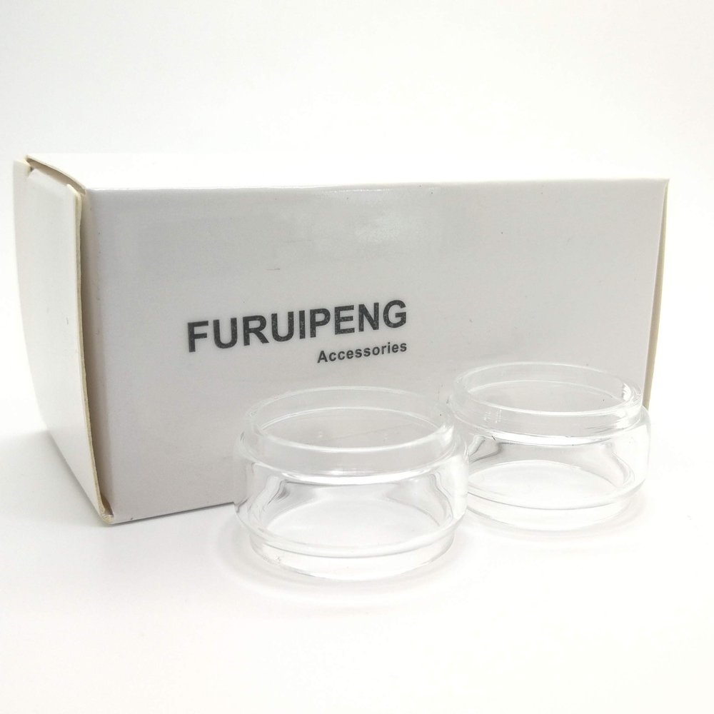 Furuipeng 2pcs Tubing Replacement for Hellvape Dead Rabbit V2 RTA Glass Tube Fatboy Bulb Piece - Bubble Tank