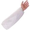 100 x Disposable Sleeves, Over-Sleeve Water-Resistant Arm Cover Sleeve Protector with Elasticated Wrist (White) view 1