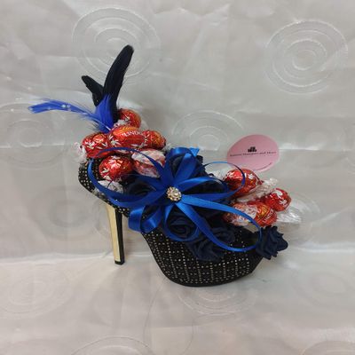 Chocolate Bouquet Stunning Heel Dark Blue - Sweet Gift Hamper
