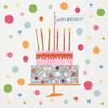 Serviette "Birthday Cake" 20 Pieces view 1