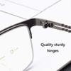 Progressive Photochromic Multifocal Reading Glasses, Near and Farsighted Reading Glasses, Men's and Women's Sunglasses,Blue,+1.50 view 4
