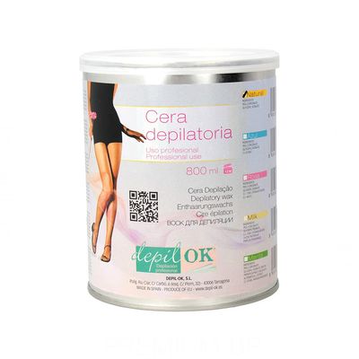 DEPIL-OK 800g Natural Black Standard Wax Tin