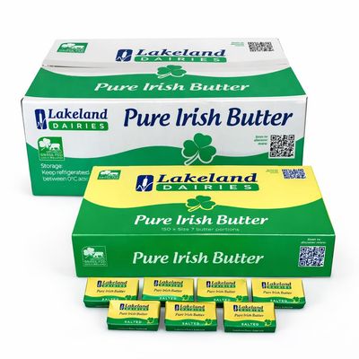 Lakeland Irish Butter Portions 4 x 150 Individual Foil Wrapped Portions from GREAT BRITISH TRADING LIMITED