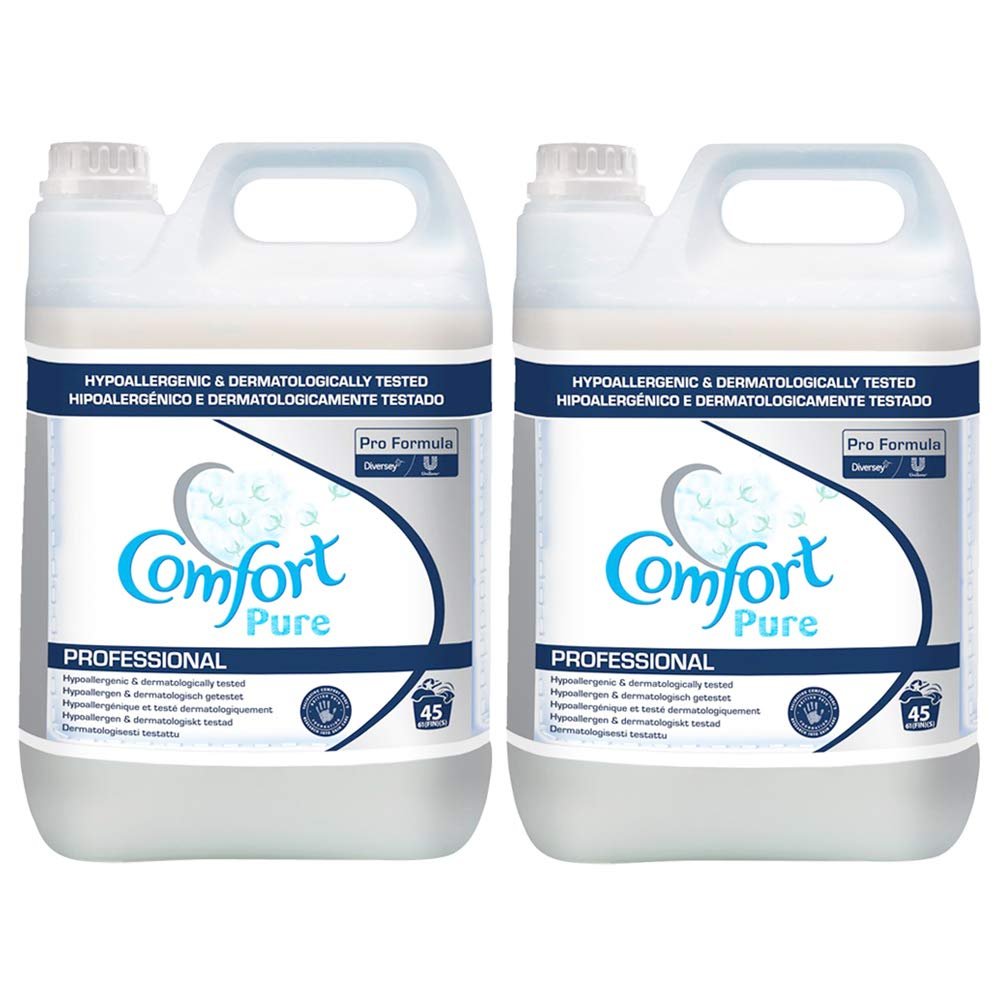 2 x 5 Litre Fabric Softener Laundry Conditioner 45 wash Value Pack