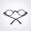 huateng Small Frame Personality Reading Glasses for Women Men Fashion Round Frame with Spring Hinge Diopter Magnifier Presbyopic Glasses +1.0 to +3.5 view 3