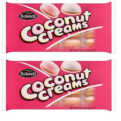 Bolands Premium Cream filled Coconut Biscuits Made in Ireland 200 g Pack of 2