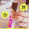 NICKS Crunchy Caramel Keto Chocolate Bars No Added Sugar, 88 Calories, 2 Net carbs, Gluten Free Sweets Low carb Candy Snack Bar with Almonds (Multipack 21x28g) view 3