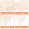 250 Pieces Muslin Wax Strips Sticks Kit, Including 100 Muslin Epilating Strips and 150 Wax Applicator Sticks Wooden Craft Sticks Spatula Small Large for Hair Waxing Body Facial Hair Removal view 3