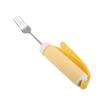 Non-Slip Disabled Fork, Elder Utensil Disabled Flexible Spoon, Ergonomic for Elderly Parkinson's Disabled Hand Tremors(fork) view 1