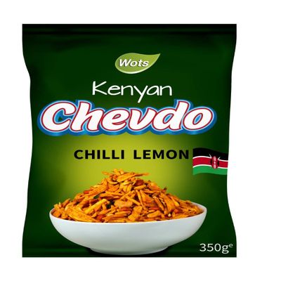 Bhart Ben Wots Kenyan Chevdo Chevda Chilli Lemon Snack Mix 350g (Pack of 2)