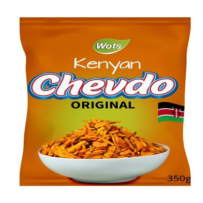 Bharti Ben Wots Kenyan Chevdo Chevda Original Snack Mix 350g (Pack of 2)