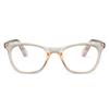2SeeLife Blue Light Reading Glasses for Men & Women Small-Medium Fit, Sturdy Frame, Spring Hinges, Premium Readers, Peach, +1.75