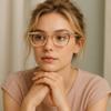 2SeeLife Blue Light Reading Glasses for Men & Women Small-Medium Fit, Sturdy Frame, Spring Hinges, Premium Readers, Peach, +1.75 view 3