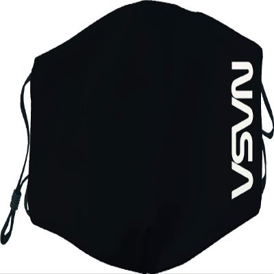 cotton division Unisex ACNASADMS003_A Mask, opacity, Black, ADULTE