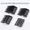 Clipper Guards Universal Hair Clipper Limit Comb 4 PCS or 8PCS Professional Clipper Guard Trimmers DIY Guide Attachment Size Barber Replacement Metal Clip Cutting Guide Comb view 4