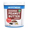 MYFITNESS Chocolate Peanut Butter Crispy I LOVE PB Non-GMO, Gluten-Free, No Preservative All Natural Ingredient High Protein Peanut Butter Made with American Recipe (1200 Gm) view 1