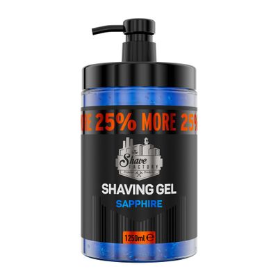The Shave Factory Shaving Gel with 25% More Free - Moisturizing Effect Fresh Active Product for Professional Barbers/Hairdressers and Traditional Shaving Enthusiasts.
