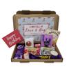 Personalised Pamper Treat Box Letterbox Gift Box Hug in a Box Drink Hamper - You got this, Anxiety Worry Take a break - Lockdown - Birthday, Thinking of You, Missing you (Floral - Happy Birthday) view 1