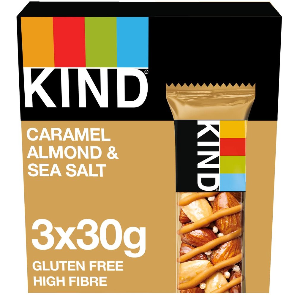 KIND SNACKS Caramel Almond & Sea Salt Multipack, 3 x 30 g