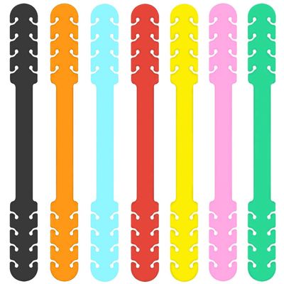 7PCS Mask Extender for Kids, Masks Hooks Anti-Tightening Ear Protector Decompression Holder Hook Ear Strap Accessories Ear Extension Mask Buckle Ear Pain Relieved (Multicolor - Pack 7)