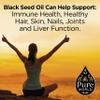 Pure World Black Seed Oil 100ML High Strength Thymoquinone Cold & Freshly Pressed Nigella Sativa. Glass Bottle Kalonji view 2