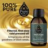 Pure World Black Seed Oil 100ML High Strength Thymoquinone Cold & Freshly Pressed Nigella Sativa. Glass Bottle Kalonji view 3