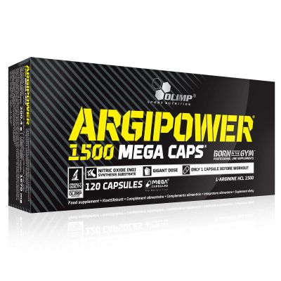 ARGIPOWER 120 Capsules | Hardcore Nitric Oxide | Pre-Workout Food Supplement | Large L-Arginine Dose
