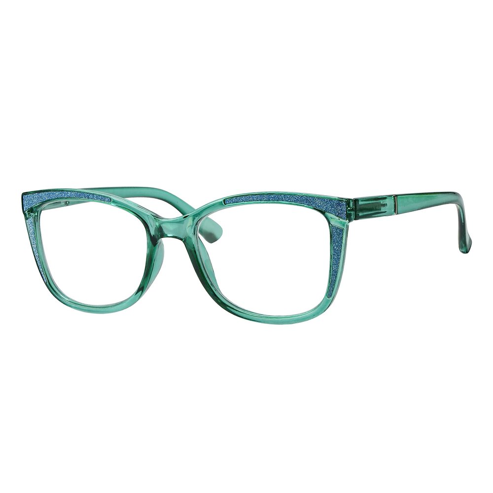 Eyekepper Ladies Reading Glasses Cat-eye Pattern Design Readers for Women - Green +1.75