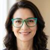 Eyekepper Ladies Reading Glasses Cat-eye Pattern Design Readers for Women - Green +1.75 view 3