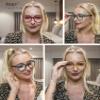 Eyekepper Ladies Reading Glasses Cat-eye Pattern Design Readers for Women - Rose Red +1.25 view 2