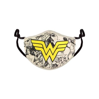 Difuzed WARNER - WONDER WOMAN ADJUSTABLE SHAPED FACE MASK (1 PACK)